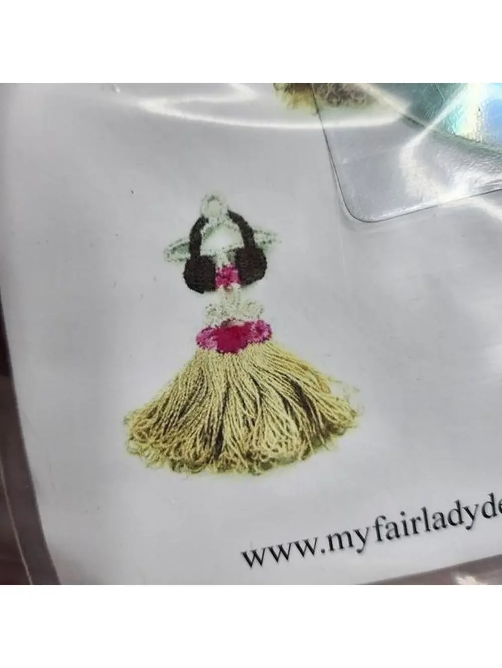 My Fair Ladies Hula Collection Machine Embroidery Design CD 4x4 Hoop
